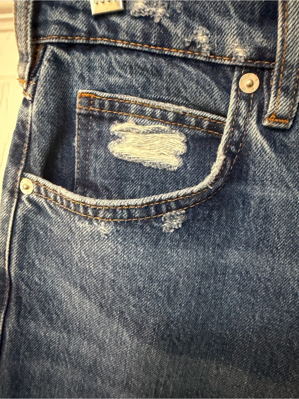 Frame Le High “N” Tight Taper Relaxed Thigh High Waisted Medium Wash Jeans Sz 26 - Picture 7 of 13